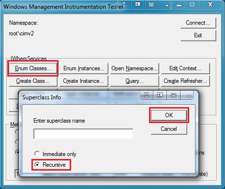 WMI superclass info option