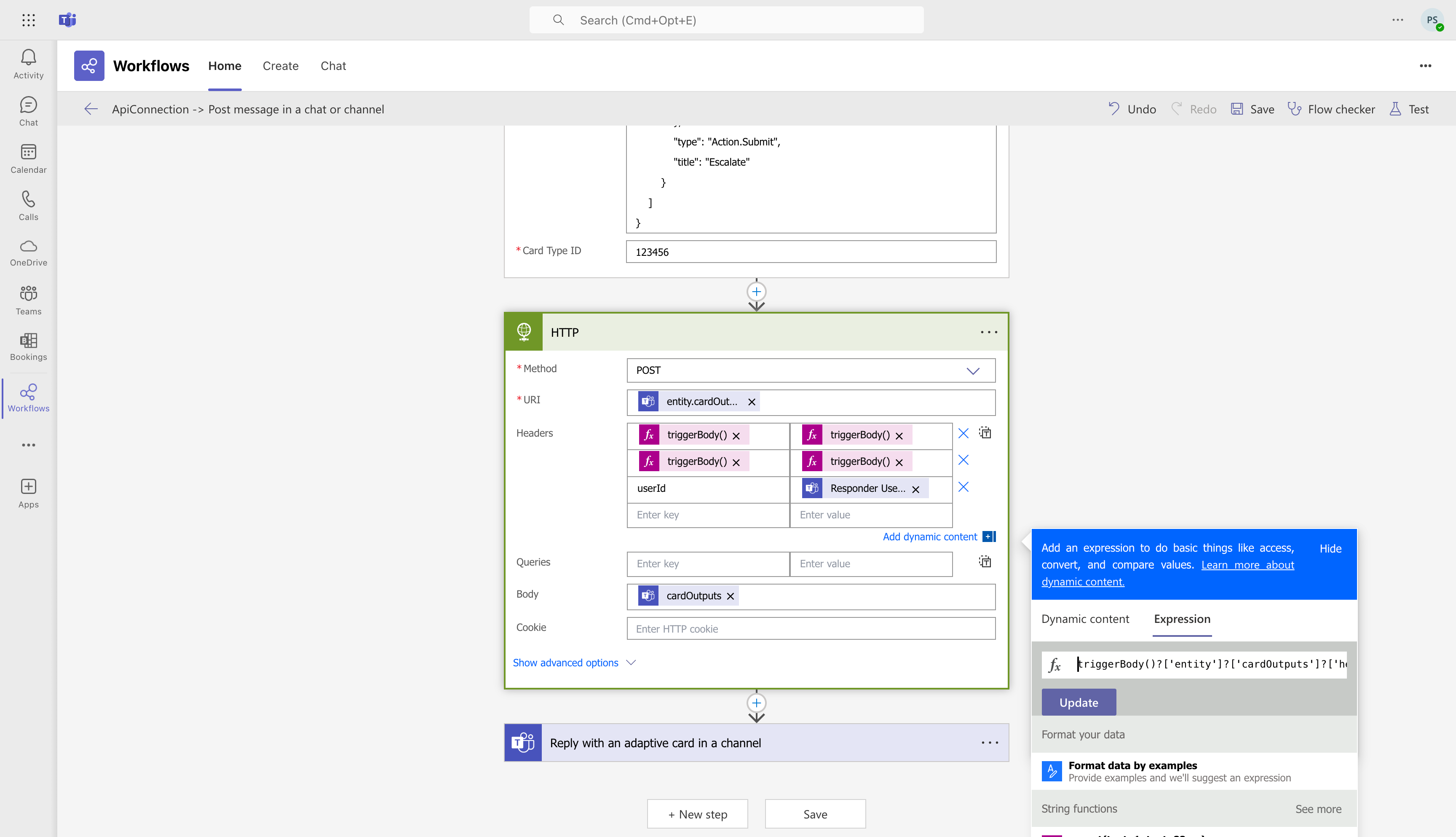 MSTeams Workflow URI