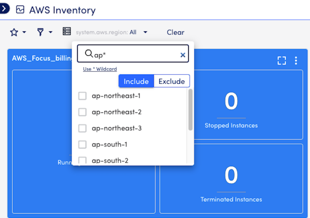 Use the wildcard expression to refine the search